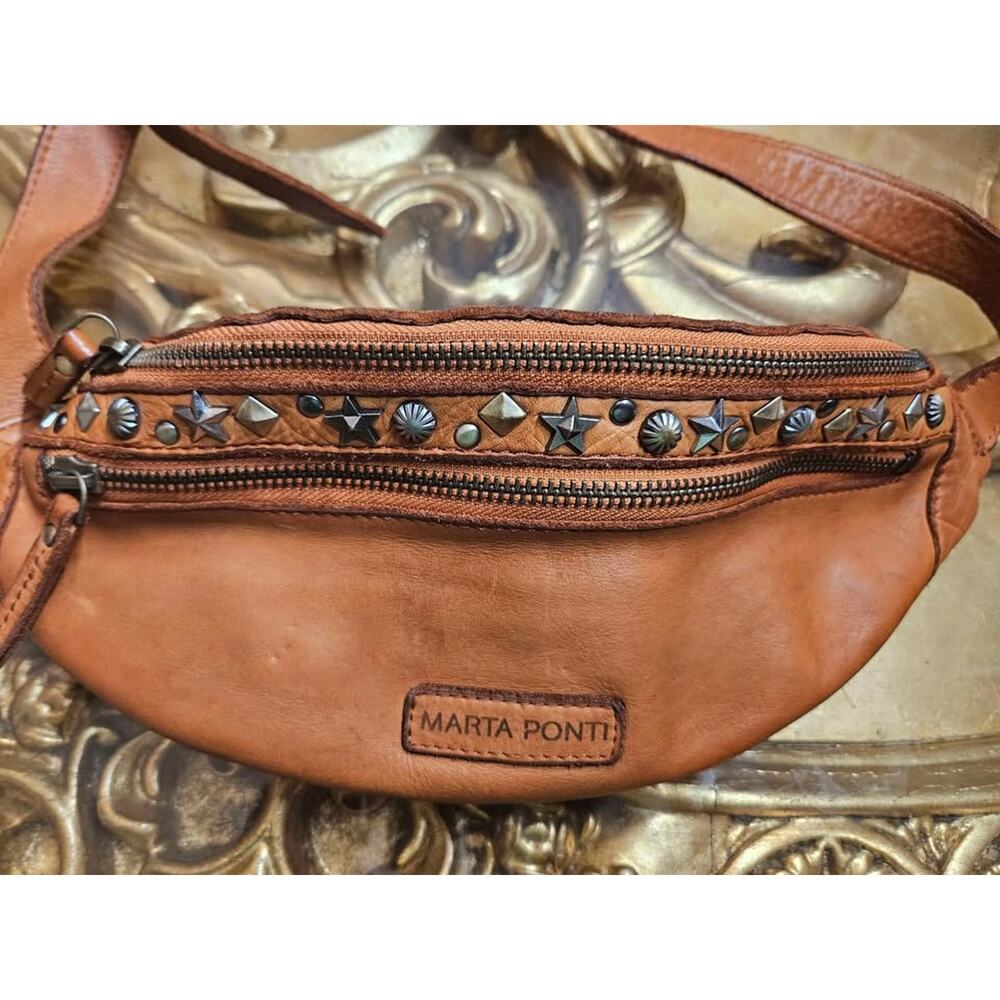 Marta Ponti Leather Crossbody – Bedazzled Boho Belt Bag Vibes